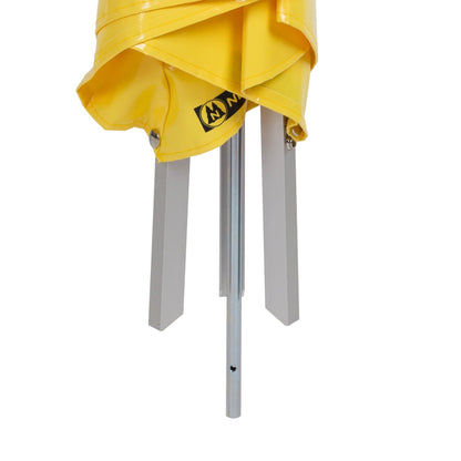 NESTLE Warnpyramide 90 cm, Achtung (VZ101), gelb, mit Mittelfuß
