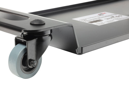 Kneetek CRAFTTEK Knierollbrett mit Kniekissen | 648×251×73 mm | Traglast 120 kg | EN 14404 geprüft | 360° TPE-Rollen | inkl. BlackRedPad kompatibel | für Handwerker, Monteure sowie für DIY-Projekte