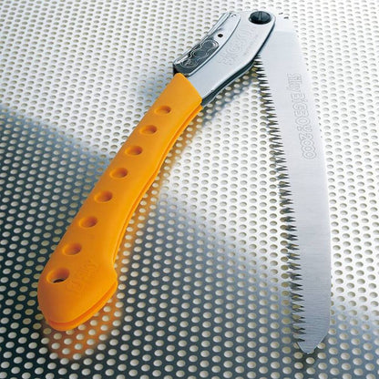 SILKY Bigboy  Klappsäge gelber Griff | 360 mm Sägeblatt | Mirai-Me Verzahnung 6,5 Zähne/30 mm | japanische Zugsäge | hartverchromt | ergonomischer Gummigriff | leistungsstarke Astsäge