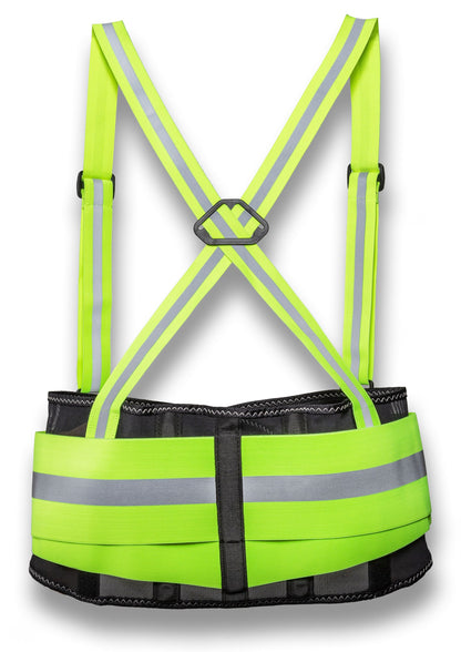 KNEETEK Rückenstützgurt HiVis M, reflektierender Stützgurt für hohe Sichtbarkeit