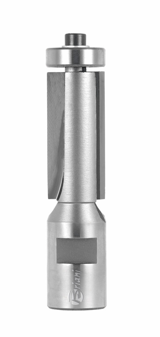 Bündigfräser mit Kugellager M12 aus Hartmetall, Rechtslauf, Schneide 2, Arbeitslänge 50 mm, Gesamtlänge 95 mm, Schaft M12X1 mm, Ø 19 mm