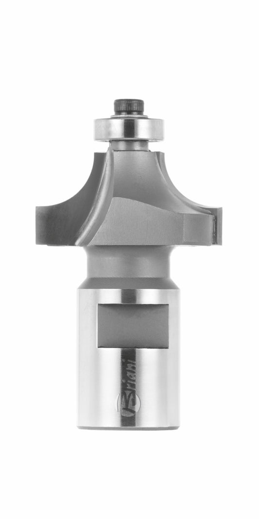 Viertelstabfräser mit Kugellager M12 aus Hartmetall, Rechtslauf, Schneide 2, Arbeitslänge 27 mm, Gesamtlänge 70 mm, Schaft M12X1 mm, Ø 57 mm