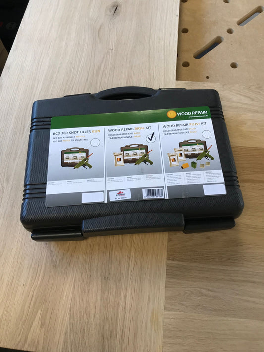 WoodRepair Holzreparatur Satz PLUS+ für Holzreparatur bei Schäden, Kratzern, großen Ästen