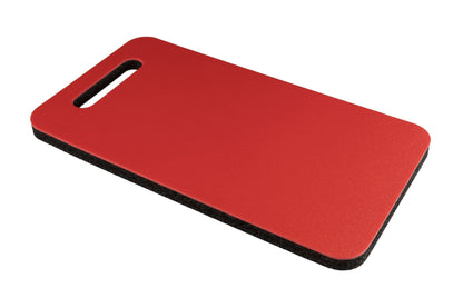 KNEETEK Kniekissen BlackRedPad | 450 x 245 x 20 mm | 114g | optimale Entlastung beim Arbeiten auf Knien | Knieschutzpolster geeignet für Klempner, Elektriker, Fliesenleger, Handwerker und Bauarbeiter