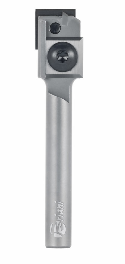 Wendeplatten Nutfräser mit Bohrschneide aus Hartmetall, Rechtslauf, Schneide 2+1, Arbeitslänge 20 mm, Gesamtlänge 70 mm, Schaft 8 mm, Ø 16 mm
