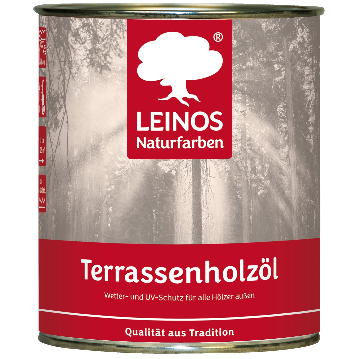 LEINOS Terrassenholzöl 236 | 0,75 Liter | Hochwertiges Holzöl für außen | Für Terrassen, Zäune, Kinderspielgeräte | Farbton: farblos | Tiefer Holzschutz & leichte Anwendung