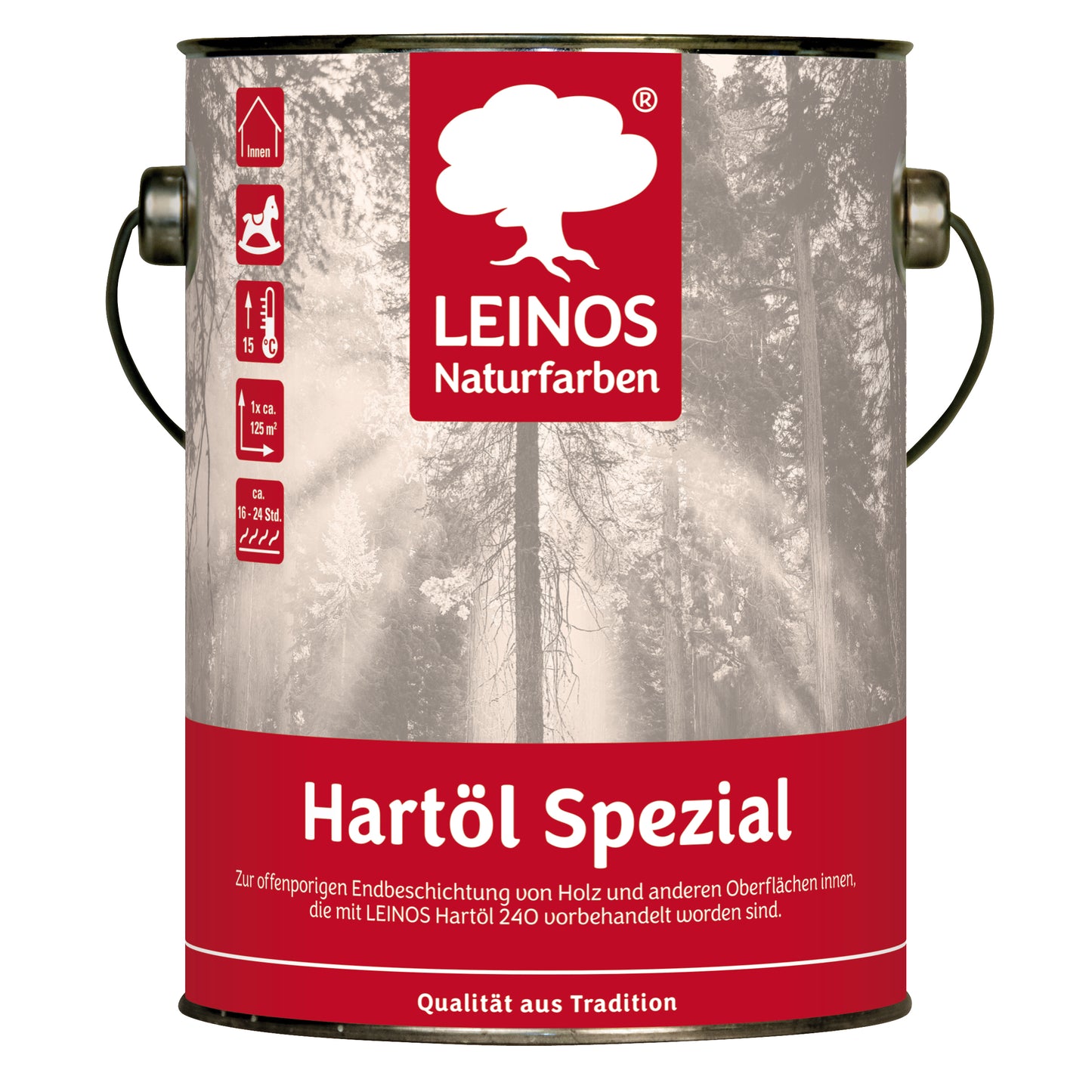 Leinos 245 Hartöl Spezial für Innen 2,5 l  Für stark strapazierte Flächen wie Fußböden und für den anspruchsvollen Möbelbau Hervorragende Polierfähigkeit