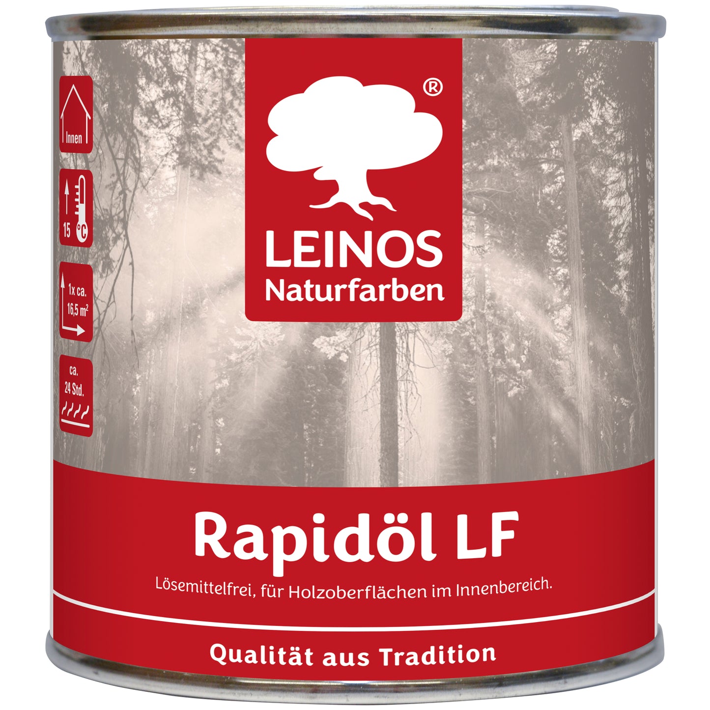 LEINOS Rapidöl LF 249 0,25 l – lösemittelfreie Öl-Wachs-Kombination für Holz, schnelle Einmalbehandlung & Reparatur, pastös, sehr gut polierbar, für wenig beanspruchte Holzoberflächen
