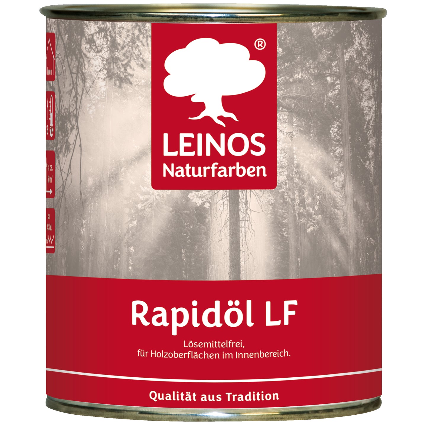 LEINOS Rapidöl LF 249, 0,75 l – lösemittelfreie Öl-Wachs-Kombination für Holz, schnelle Einmalbehandlung & Reparatur, pastös, sehr gut polierbar, für wenig beanspruchte Holzoberflächen