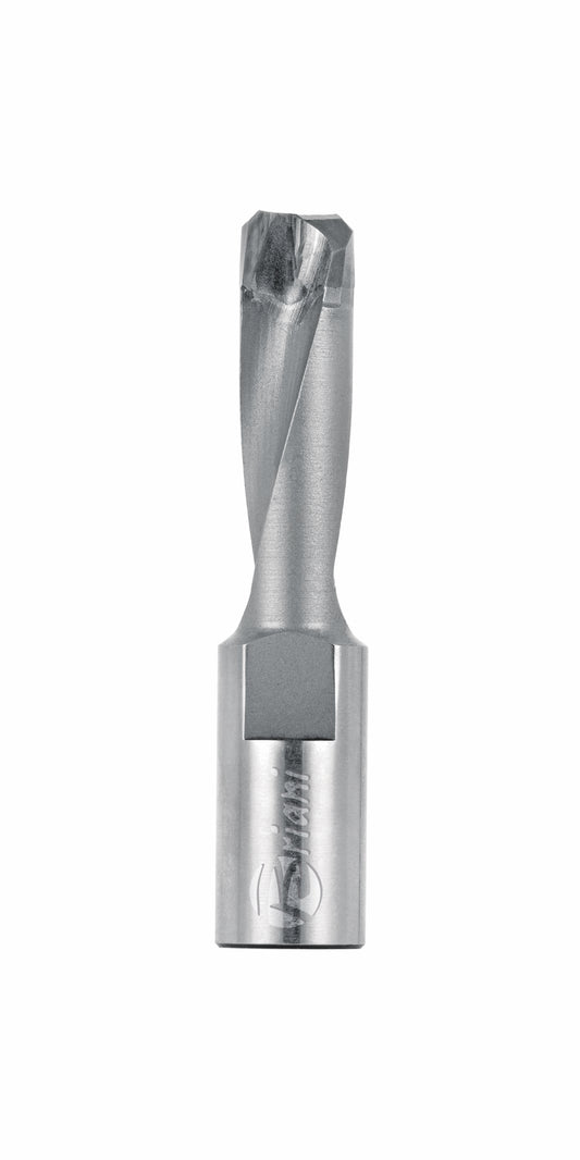 Nutfräser für Domino System aus Hartmetall, Rechtslauf, Schneide 2, Arbeitslänge 28 mm, Gesamtlänge 49 mm, Schaft M6X0,75 mm, Ø 10 mm