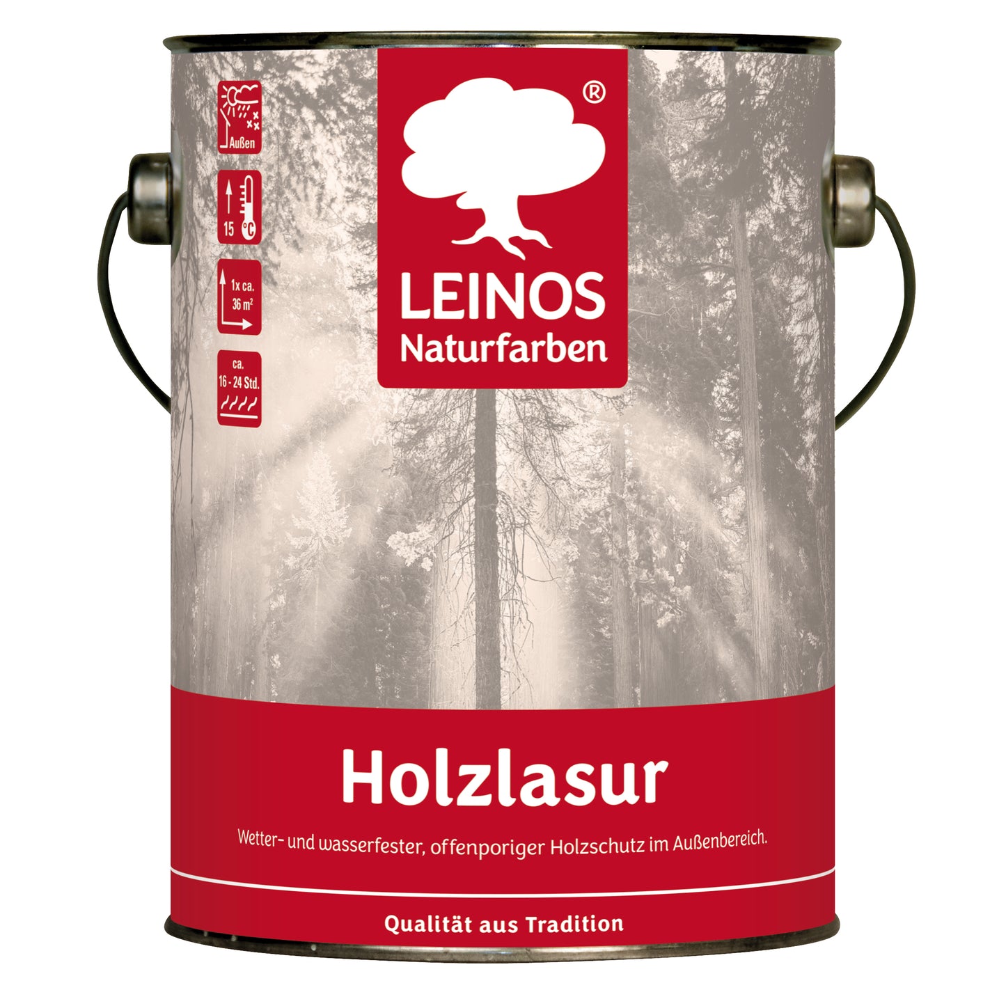Wetterfeste Holzlasur für Außen 022 Pinie 2,50 Liter - offenporiger Holzschutz mit Filmschutz gegen Pilzbefall - für Fenster, Türen, Zäune & Pergolen - wasserabweisend, lasierend