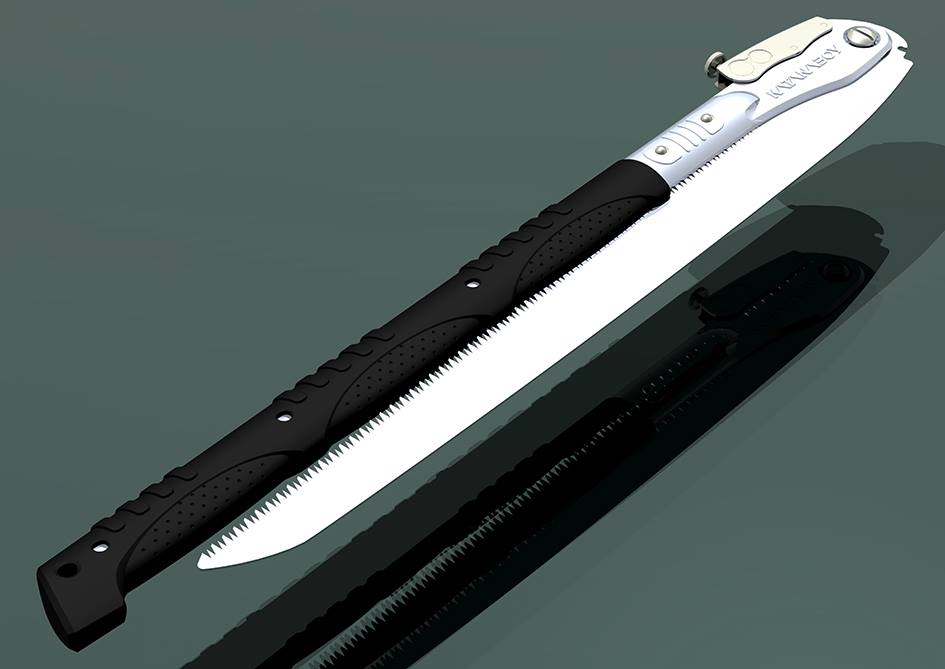 Silky Katanaboy grobes Ersatzblatt 500 mm, Ersatzklinge 404-50 mit XL Mirai-Me Verzahnung, 5 Zähne/30 mm, flexibler Kern, harte Oberfläche, für schnelle saubere Schnitte in starkem Holz, nachschärfbar