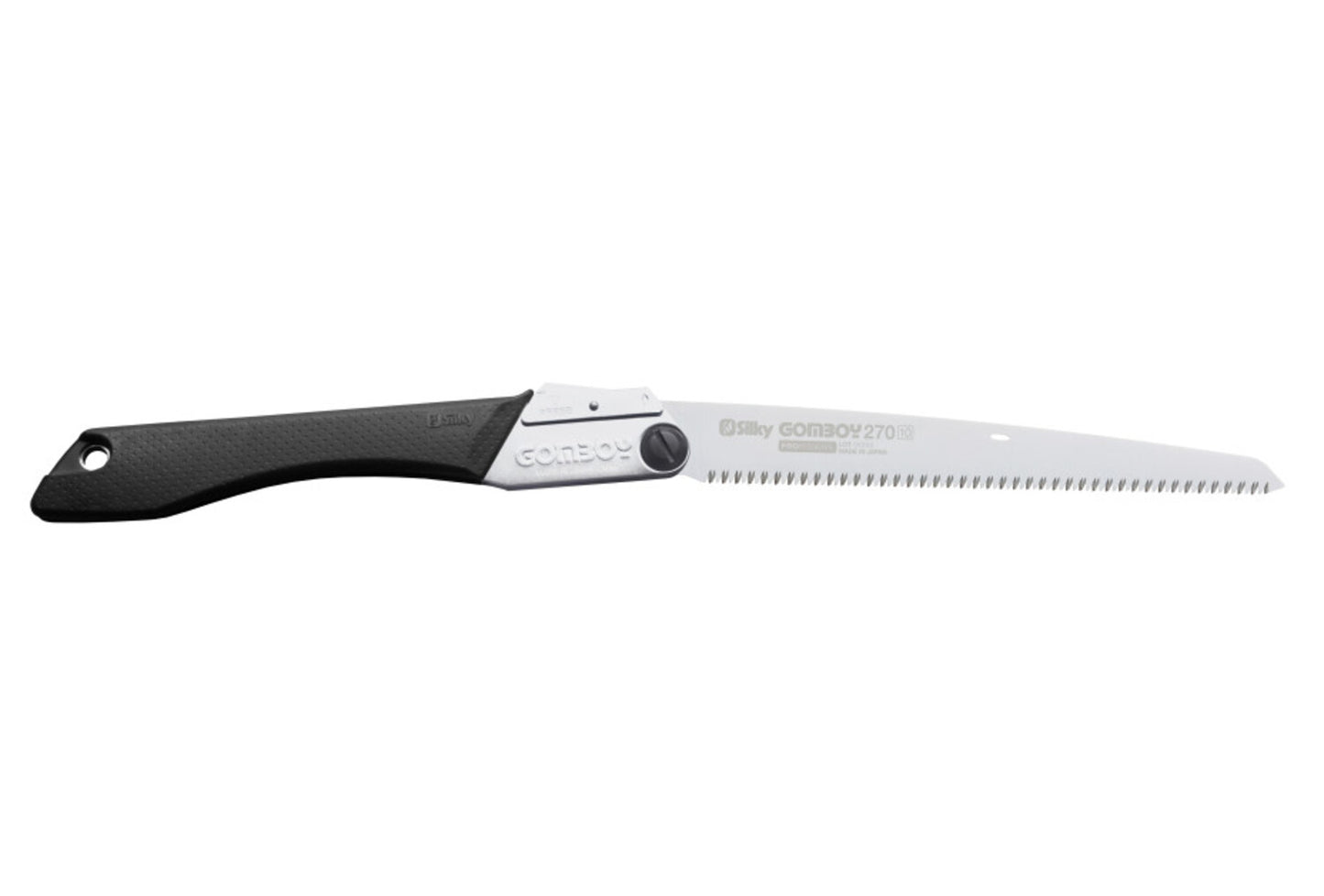 Silky Gomboy 270 mm Klappsäge – japanische Handsäge mit 10 Zähnen je 30 mm, verchromtem Blatt und Gummigriff für präzise Schnitte bei Outdoor, Camping, Garten und Handwerksprojekten
