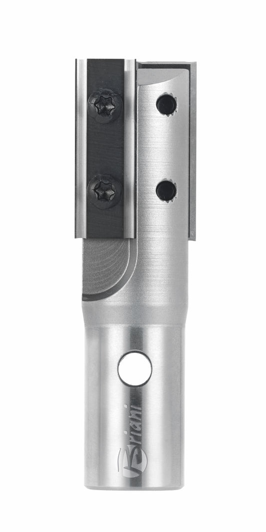 Nutfräser mit Wendemesser M10 aus Hartmetall, Rechtslauf, Schneide 2, Arbeitslänge 29,5 mm, Gesamtlänge 70 mm, Schaft M10X1,5 mm, Ø 20 mm