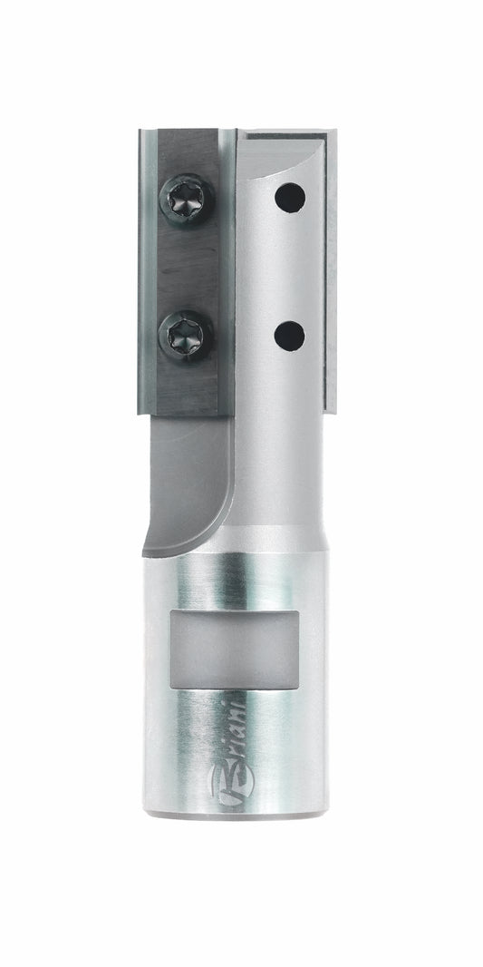 Nutfräser mit Wendemesser M12 aus Hartmetall, Rechtslauf, Schneide 2, Arbeitslänge 29,5 mm, Gesamtlänge 70 mm, Schaft M12X1 mm, Ø 14 mm