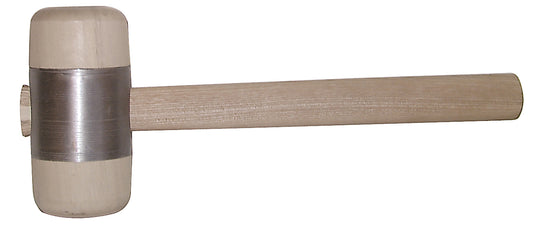STUBAI HOLZHAMMER mit Metallmantel Ø 70 mm | robuster Holzhammer mit Metallring | Weißbuchenkopf & Eschenstiel | ideal für Blechbearbeitung & Spenglerarbeiten | 278517