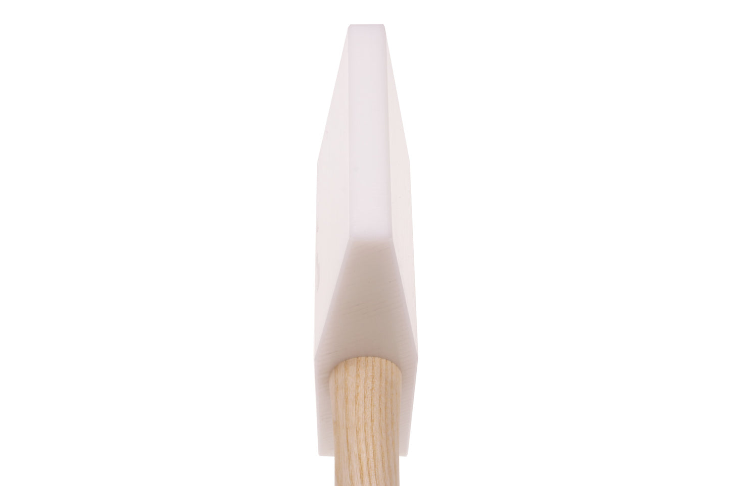 STUBAI Kunststoffhammer keilförmig 155 mm | Hammerkopf 155×85×35 mm aus splitterfreiem, hochschlagfestem Kunststoff mit abgerundeten Kanten | geschweifter Hickorystiel, unlackiert & ergonomisch