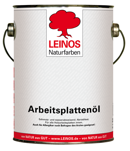 LEINOS 280 Arbeitsplattenöl für Innen 2,5 | Naturöl zur Imprägnierung von Küchenarbeitsplatten, Möbeloberflächen & Kinderspielzeug aus Holz | Speziell für den Küchenbereich, lösemittelfrei