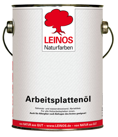 LEINOS 280 Arbeitsplattenöl für Innen 2,5 | Naturöl zur Imprägnierung von Küchenarbeitsplatten, Möbeloberflächen & Kinderspielzeug aus Holz | Speziell für den Küchenbereich, lösemittelfrei