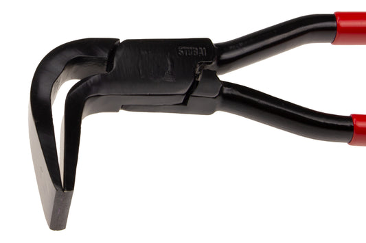 Stubai Falzzange Medium 90° gebogen 40 mm – Spenglerwerkzeug aus C45 Carbonstahl, schwarz KTL-beschichtet, kurzer handlicher Griff, Einstecktiefe 40 mm, 250 mm, 640 g