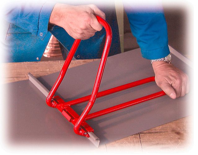 STUBAI Winkelfalzschließer NIROLOOK 220 mm | Edelstahl-Look | Für Winkelfalz & Fassaden | Senkrecht, waagrecht & schräg einsetzbar | Spenglerwerkzeug 282412NR