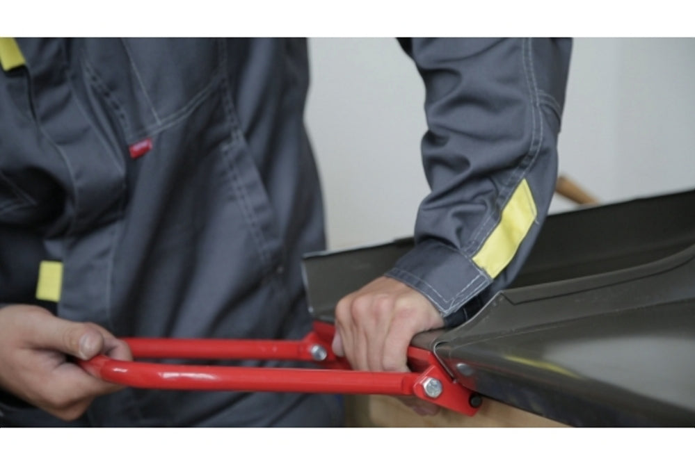 STUBAI Traufenkanter 250 mm | Profi-Einfalzwerkzeug zum schnellen & sauberen Einfalzen von Blech an Traufe, Gauben & Abtreppungen | Kantungen >90° & Doppelstehfalz abkanten ohne Hammer, keine Schlagspuren