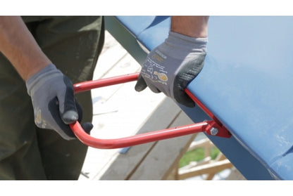 STUBAI Traufenkanter 250 mm | Profi-Einfalzwerkzeug zum schnellen & sauberen Einfalzen von Blech an Traufe, Gauben & Abtreppungen | Kantungen >90° & Doppelstehfalz abkanten ohne Hammer, keine Schlagspuren