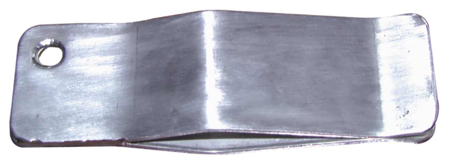 STUBAI Restrollenklammer 110×46 mm – V2A Spannklammer aus Edelstahl – zum schnellen Verspannen von Restrollen & Zuschnitten – mit Aufhängbohrung – 160 g – Made in Austria – Art. 284301