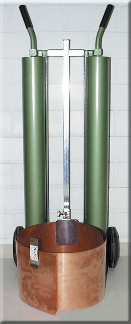 STUBAI Restrollenklammer 110×46 mm – V2A Spannklammer aus Edelstahl – zum schnellen Verspannen von Restrollen & Zuschnitten – mit Aufhängbohrung – 160 g – Made in Austria – Art. 284301
