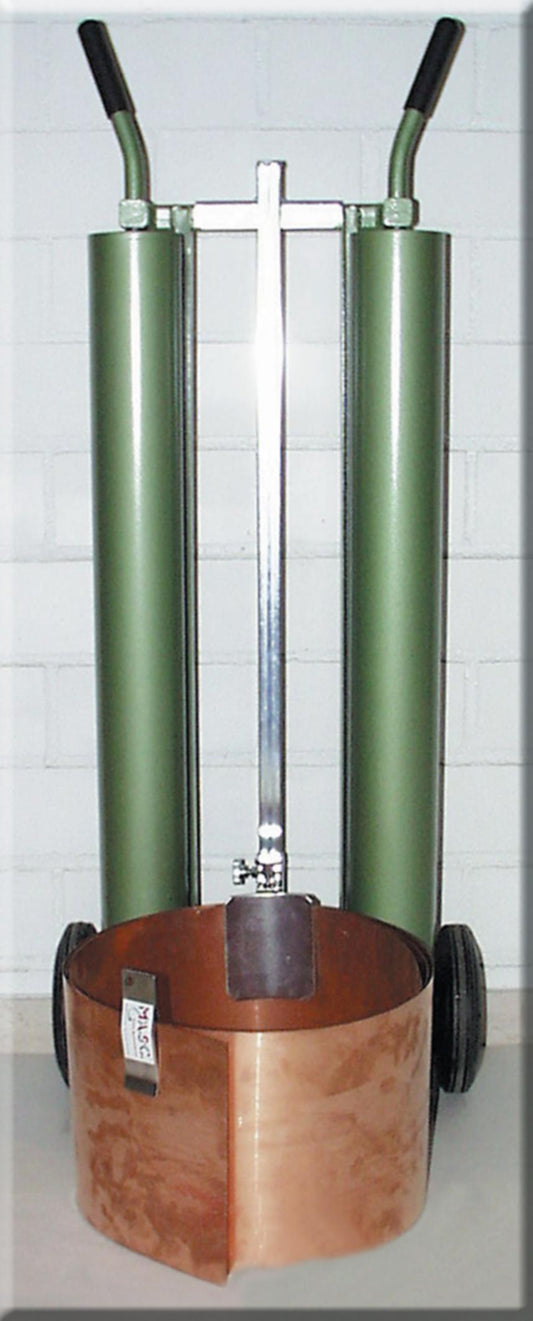 STUBAI Restrollenklammer 110×46 mm – V2A Spannklammer aus Edelstahl – zum schnellen Verspannen von Restrollen & Zuschnitten – mit Aufhängbohrung – 160 g – Made in Austria – Art. 284301