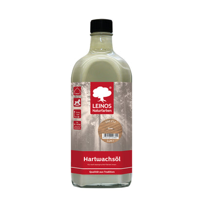 LEINOS 290 Hartwachsöl, 0,25 l, Grau