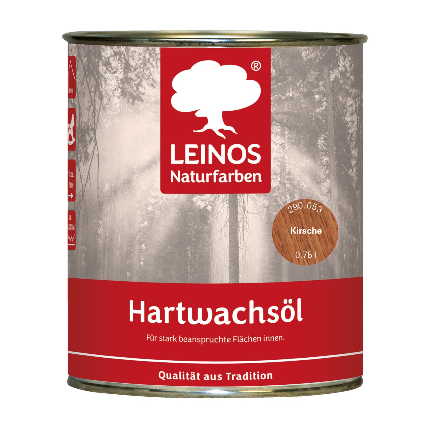 LEINOS 290 Hartwachsöl, 0,75 l, Kirsche
