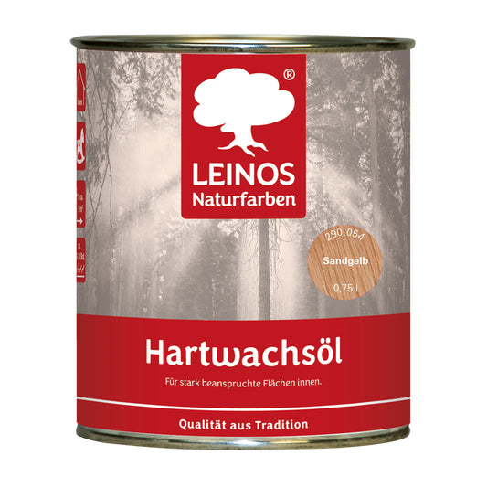 LEINOS 290 Hartwachsöl, 2,5 l, Sandgelb