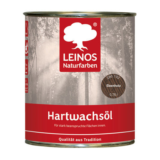 LEINOS 290 Hartwachsöl 10l, Ebenholz
