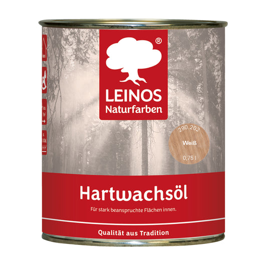 LEINOS 290 Hartwachsöl 10l, Grau