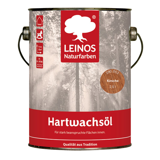 LEINOS 290 Hartwachsöl, 2,5 l, Kirsche