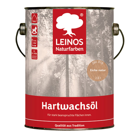 LEINOS 290 Hartwachsöl, 2,5 l, Eiche Natur