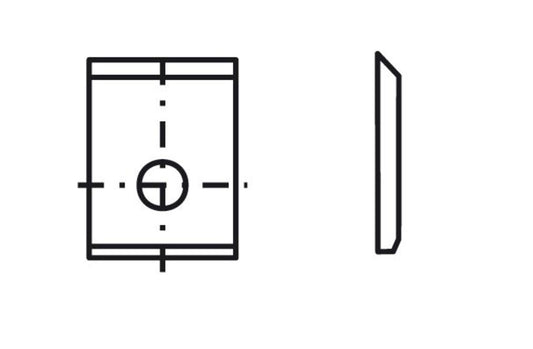 Blankett 4 12x18x2,0mm d=5,0mm e=5,5mm T04F 10 Stück