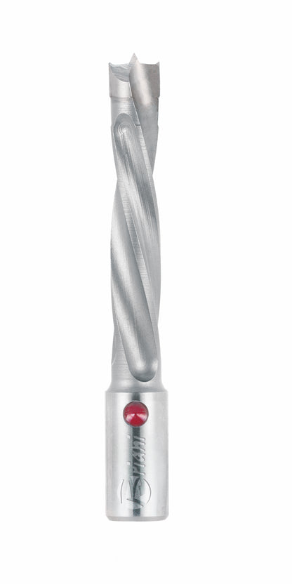 Dübellochbohrer aus Hartmetall, Linkslauf Schneide 2/V2, Arbeitslänge 43 mm, Gesamtlänge 70 mm, Schaft 10X20 mm, Ø 6 mm