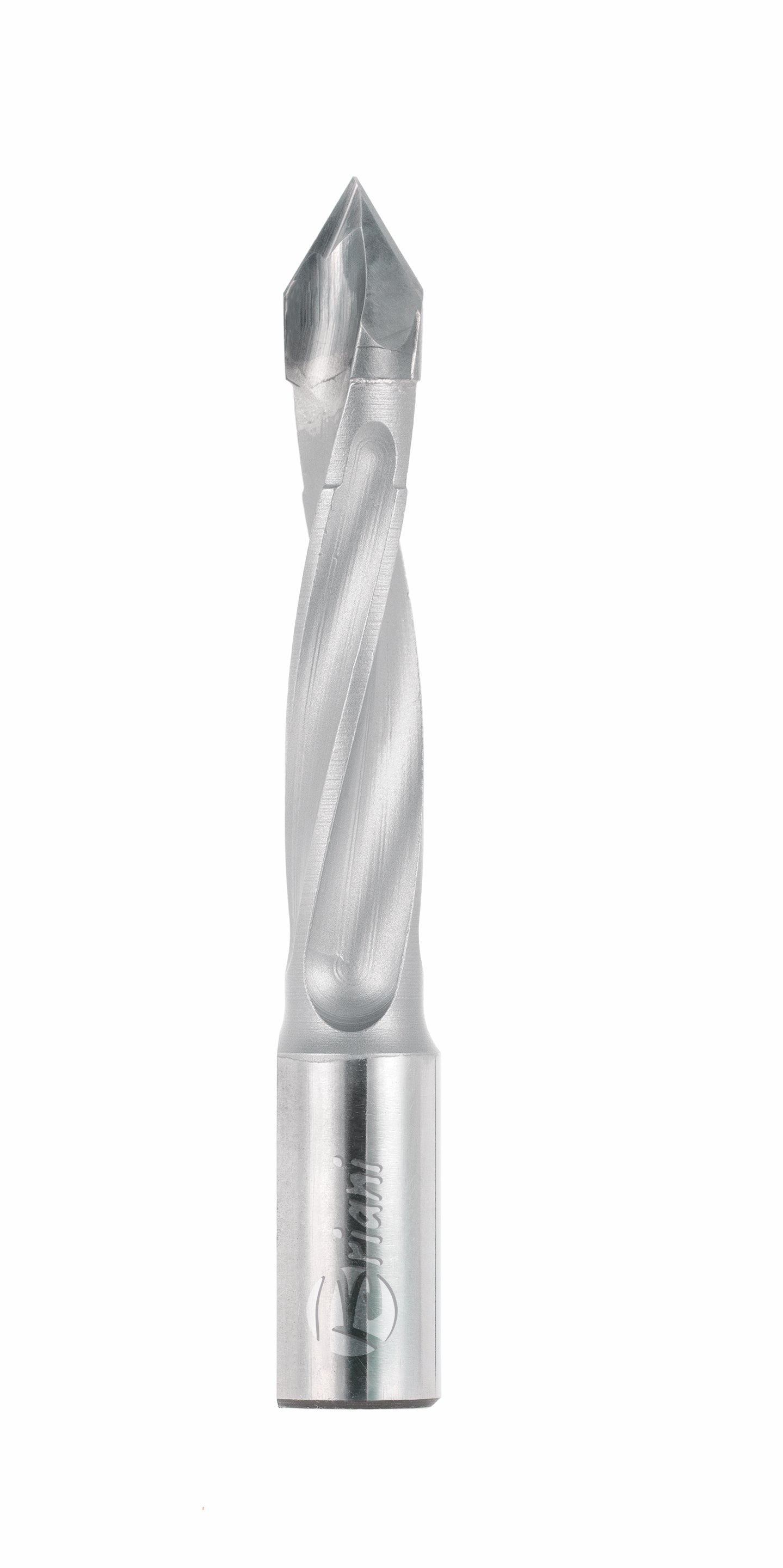 Durchgangslochbohrer 60° aus Hartmetall, Rechtslauf, Schneide 2, 60°, Arbeitslänge 45 mm, Gesamtlänge 70 mm, Schaft 10X25 mm, Ø 12 mm