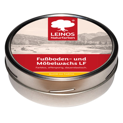 LEINOS Fußboden- & Möbelwachs LF 310 | 175 gramm  Natürliches Hartwachs für Innenbereiche | Atmungsaktiver Schutz für Holz, Kork, Tonfliesen | Reines Naturwachs mit Bienen- & Carnaubawachs