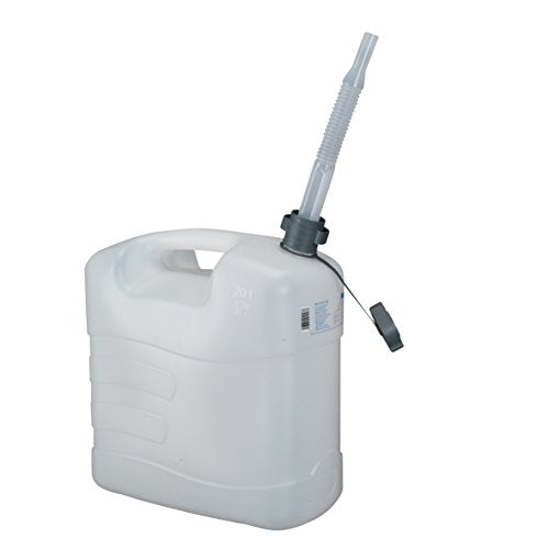 Pressol Wasserkanister-20 Liter aus Polyethylen | Lebensmittelecht | für Trinkwasser und flüssige Lebensmittel | flexibles Auslaufrohr mit integrierter Entlüftung |