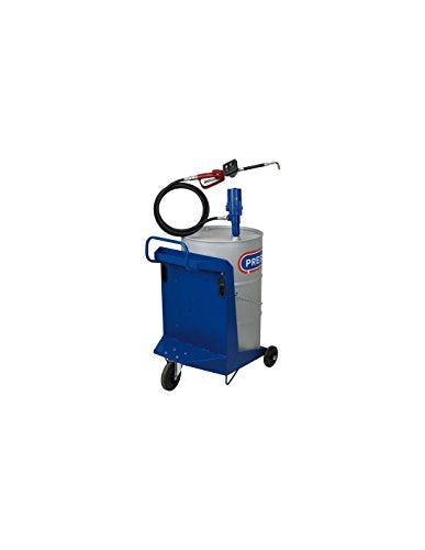 Pressol fahrbares Ölsystem für 200-220 Liter, Behälter inkl. Pneumatik Ölpumpe 3:1, Mobiles Ölsystem mit digitalem Handdurchlaufzähler