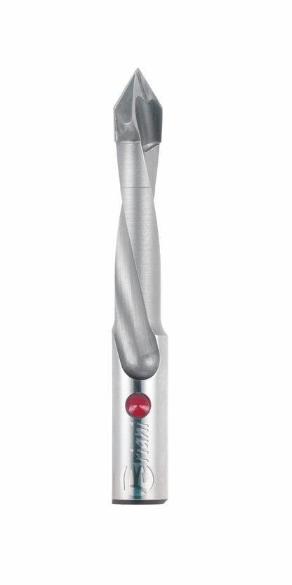 Durchgangslochbohrer aus Hartmetall - Schneide 2, 60°, Arbeitslänge 35 mm, Gesamtlänge 70 mm, Schaft 10X27 mm, Ø 8 mm, Linkslauf