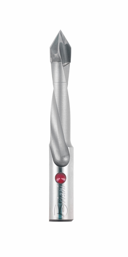 Durchgangslochbohrer aus Hartmetall - Schneide 2, 60°, Arbeitslänge 35 mm, Gesamtlänge 70 mm, Schaft 10X27 mm, Ø 6,5 mm, Rechtslauf