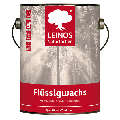LEINOS 342 Flüssigwachs für Innen mit integrierter Grundierung 2,5 l