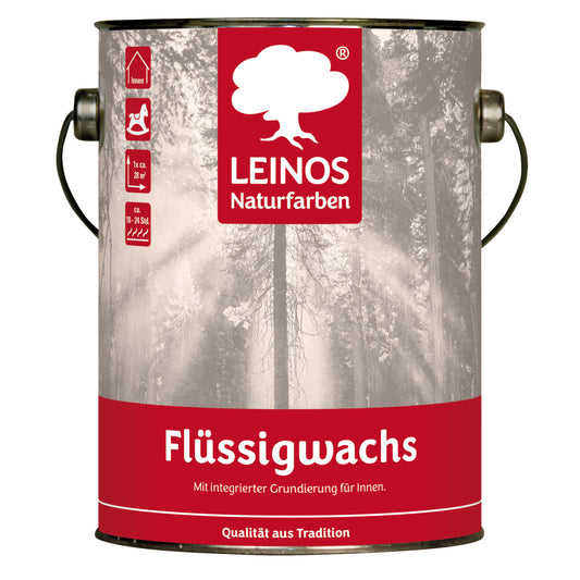 LEINOS 342 Flüssigwachs für Innen mit integrierter Grundierung 2,5 l
