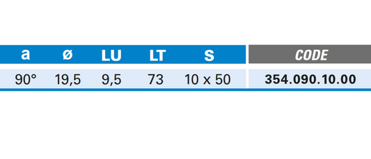 Versenken 90° mit Zylindrischem Schaft 90° Schneide 3, Vollhartmetall Ø 19,5 Rechts, 9,5 - 70 - 10