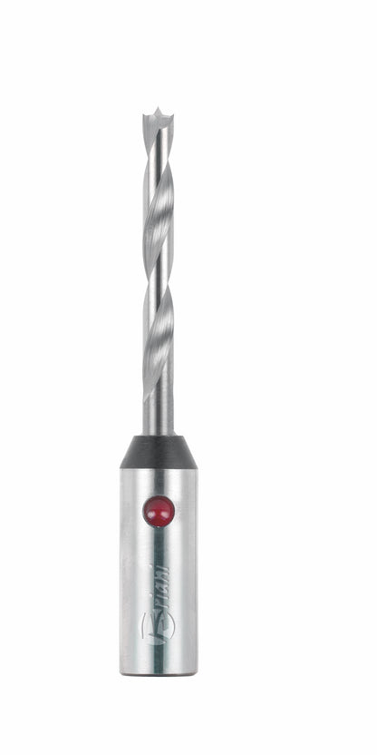 Dübellochbohrer aus Vollhartmetall - Schneide 2/V2, Arbeitslänge 25 mm, Gesamtlänge 57 mm, Schaft 10X30 mm, Ø 5 mm, Rechtslauf