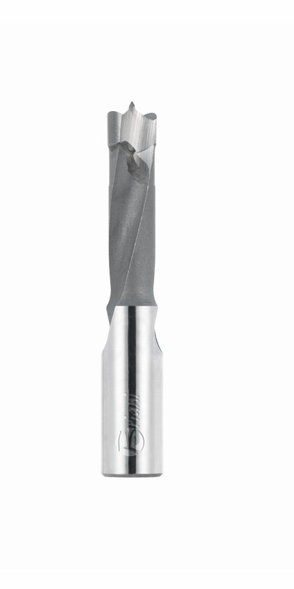 Dübellochbohrer mit gerundetem Vorschneider aus Hartmetall - Schneide 2/V2, Arbeitslänge 35 mm, Gesamtlänge 70 mm, Schaft 10X30 mm, Ø 5 mm, Rechtslauf